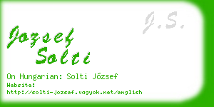 jozsef solti business card