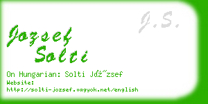 jozsef solti business card